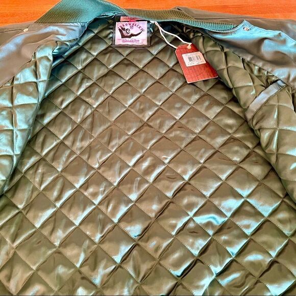 NWT MITCHELL NESS NFL THROWBACKS GREEN BAY PACKERS SATIN JACKET SIZE 4XL NOS - Picture 8 of 13